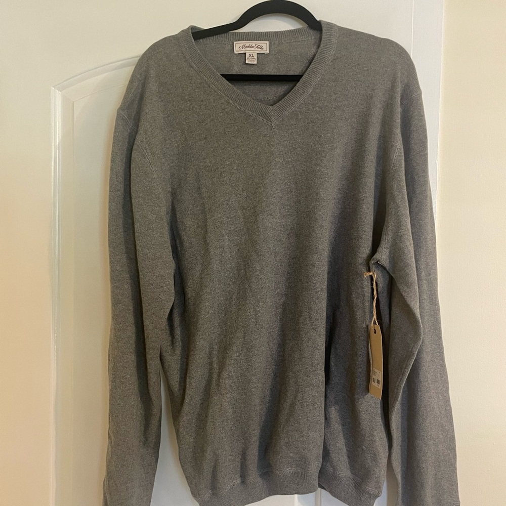 Madda Fella mens cashmere/cotton long sleeved sweater XL NWT